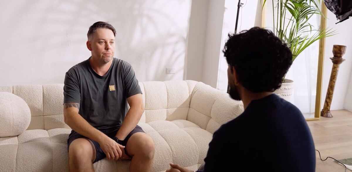 Builder interview on location